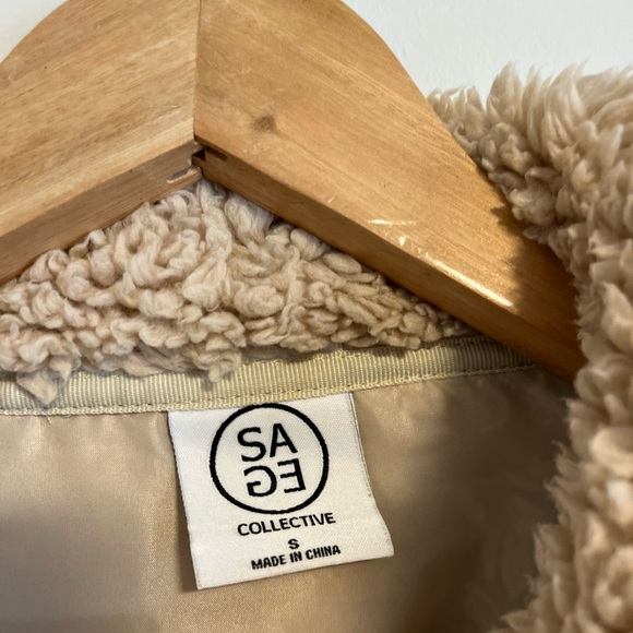 Sage Collective 1/4 zip Sherpa fleece pullover - Picture 4 of 10